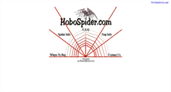 Desktop Screenshot of hobospider.com