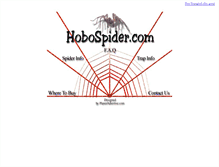 Tablet Screenshot of hobospider.com